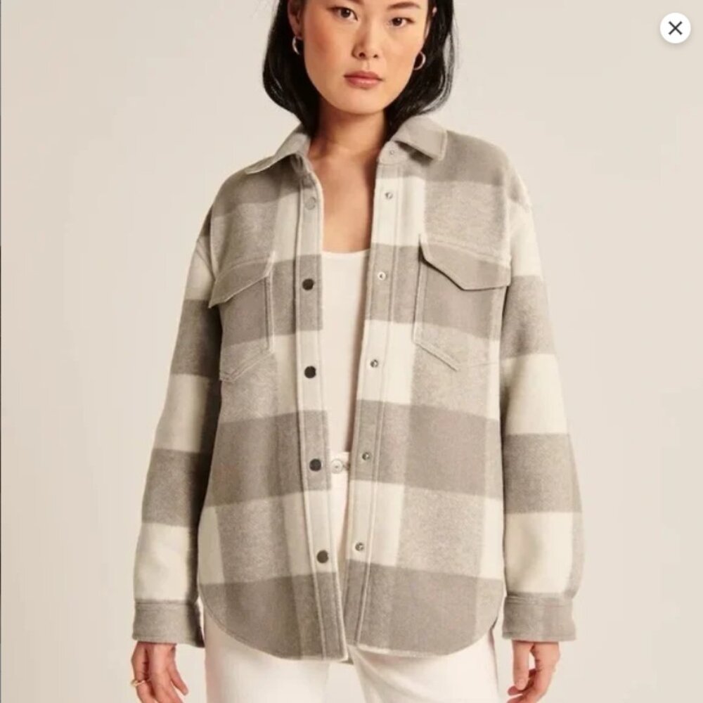 Abercrombie & Fitch Plaid Shirt Jacket